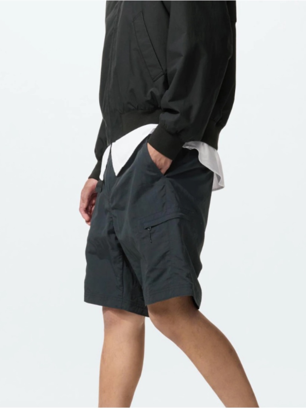 Uniqlo Geared Utility Shorts Men Size S Black